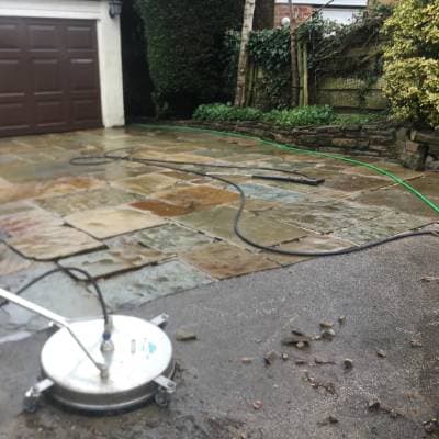 Sparkle Jetwash cleaning timber decking and fencing